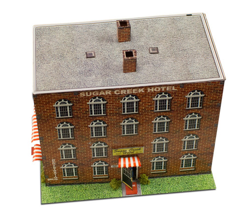 BK 8708 1:87 Scale "Hotel" Photo Real Scale Building Kit