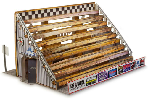 BK 8712 1:87 Scale "Four Stall Pit Garage & Bleachers" Photo Real Scale Building Kit