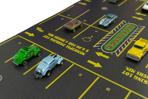 1/64 Scale Parking Lot Diorama Car Park Mouse Pad For Hot Wheels Diecast  Models