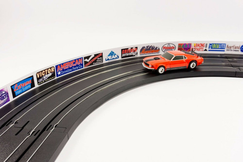 PL 5050 AFX Slot Car Guard Rail Set - PhotoReal FITS: 1/64 & 1/43 Scale Aurora, Model Motoring -Style 1 Logos