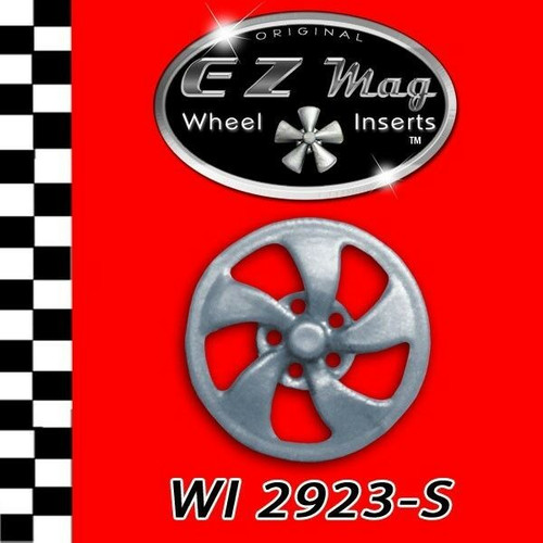 WI 2923-S Silver Eliptical Style EZ Mag Wheel Inserts