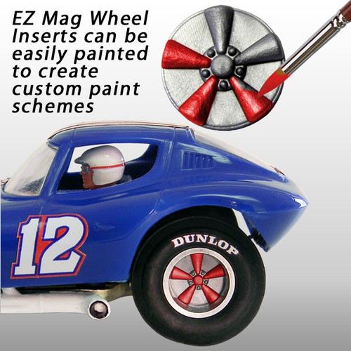 WI-2912-S Classic Five Spoke Mag EZ Mag Wheel Inserts With Circular Backer