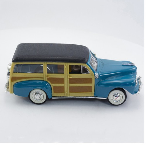 Stock Number: 16151 Teal Diecast Woody Wagon with Carrera Chassis