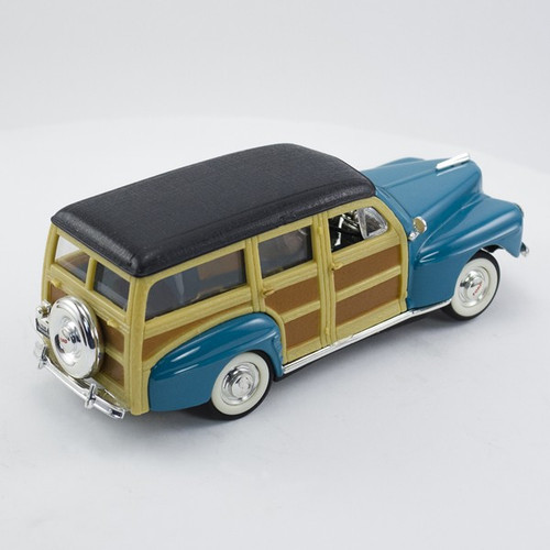 Stock Number: 16151 Teal Diecast Woody Wagon with Carrera Chassis