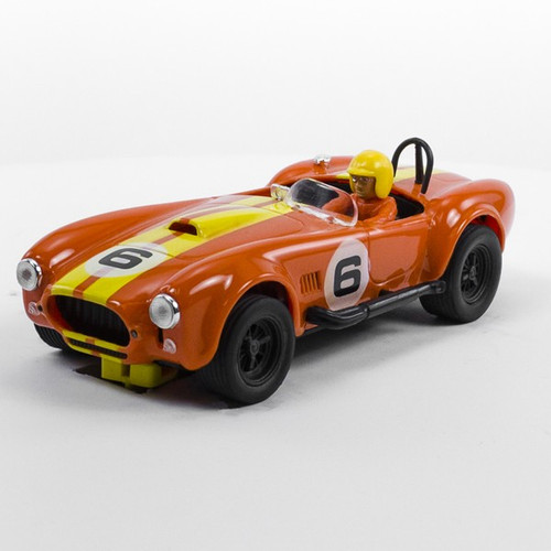 Stock Number: 16230 - Orange Yellow Stripe Number 6 Car by Unknown