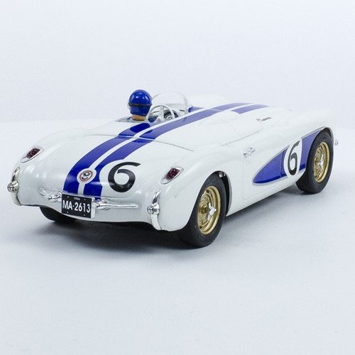 Stock Number: 16261 - White Blue Open Top Number 6 Car by Unknown