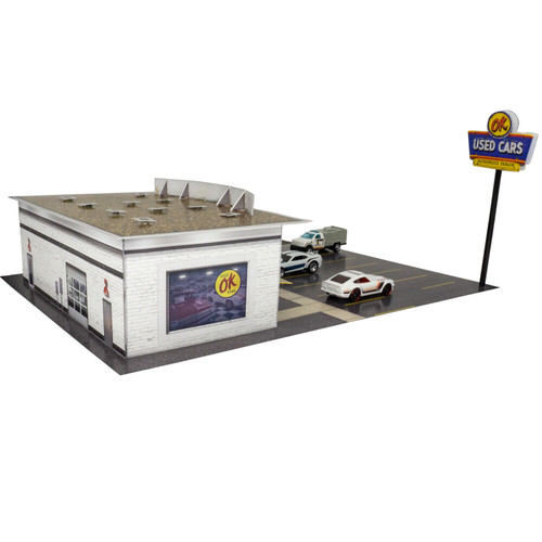 BK 6453 1:64 Scale "Used Car Dealership" Photo Real Scale Building Kit