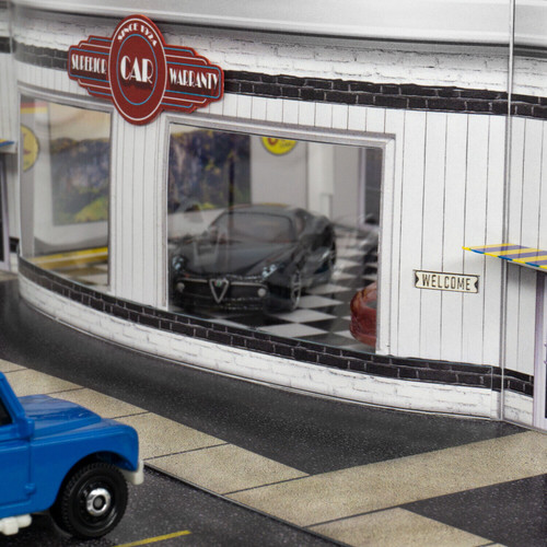 BK 6453 1:64 Scale "Used Car Dealership" Photo Real Scale Building Kit
