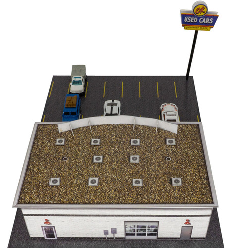BK 6453 1:64 Scale "Used Car Dealership" Photo Real Scale Building Kit