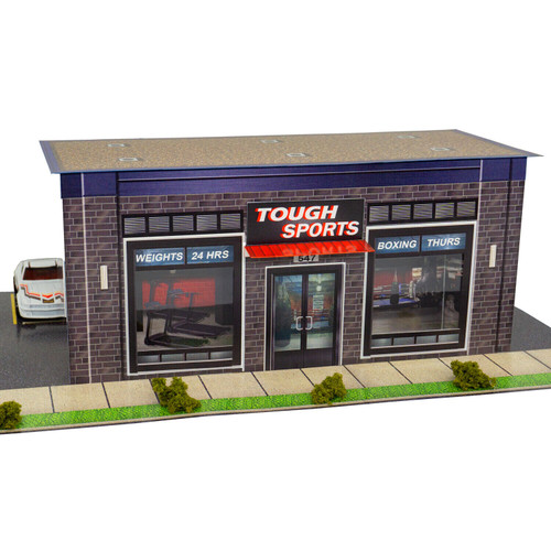 BK 6448 1:64 Scale "Tough Sports Gym" Photo Real Scale Building Kit