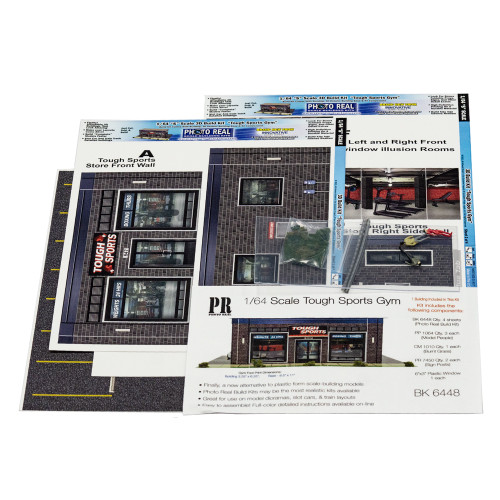 BK 6448 1:64 Scale "Tough Sports Gym" Photo Real Scale Building Kit
