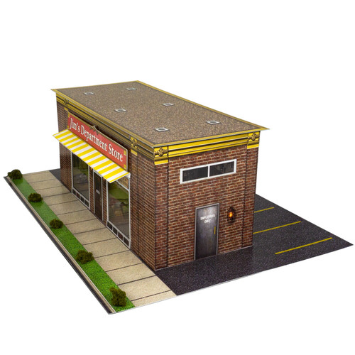 BK 6445 1:64 Scale "Jim's Department Store" Photo Real Scale Building Kit