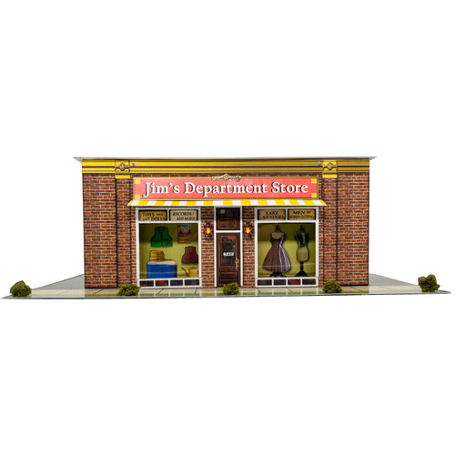 BK 6445 1:64 Scale "Jim's Department Store" Photo Real Scale Building Kit