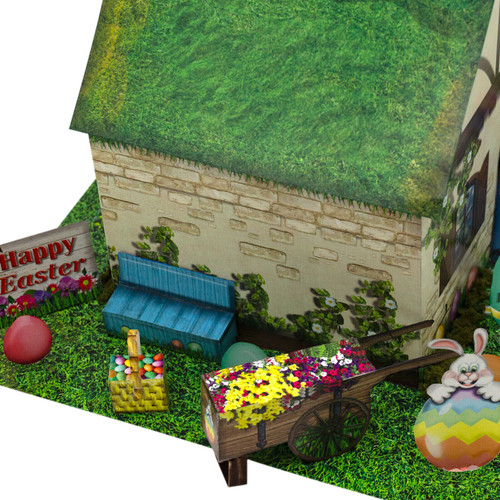 BK 4842 1:48 Scale "Easter Bunny House" Photo Real Scale Building Kit