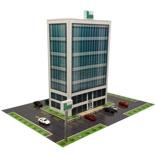 BK 2102 1:220 Scale "Office Building" Photo Real Scale Building Kit