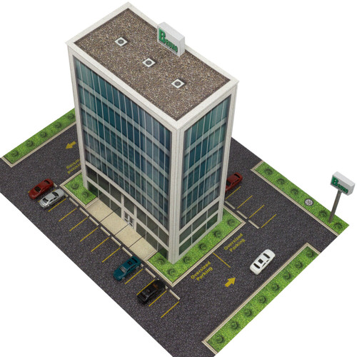 BK 2102 1:220 Scale "Office Building" Photo Real Scale Building Kit