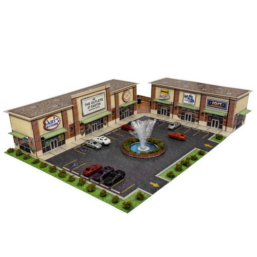 BK 2105 1:220 Z Scale "Outlet Mall" Photo Real Scale Building Kit
