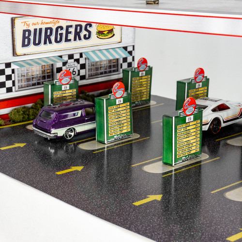 BK 6459 1:64 Scale "Bruno's Dine-In & Drive-In" Photo Real Scale Building Kit