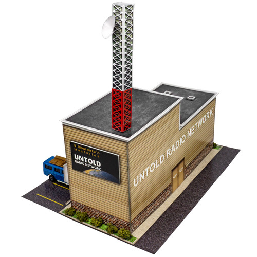 BK 6463 1:64 Scale Untold Radio Station Photo Real Scale Building Kit