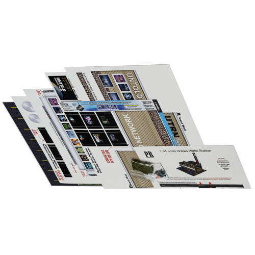 BK 6463 1:64 Scale Untold Radio Station Photo Real Scale Building Kit
