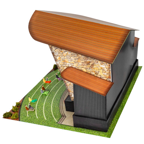 BK 6464 1:64 Scale Outdoor Stage Photo Real Scale Building Kit