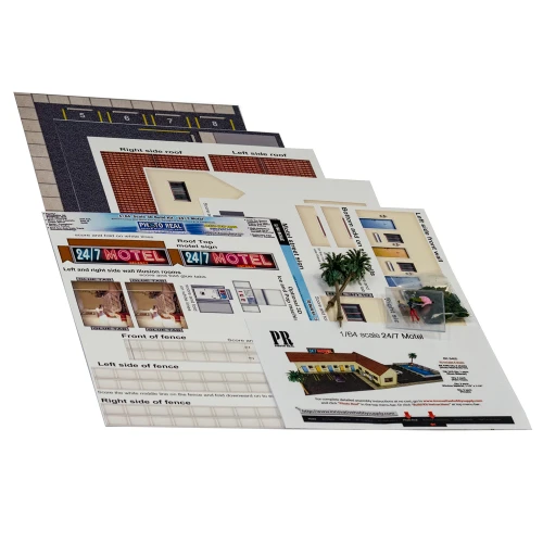 BK 6465 1:64 Scale 24/7 Motel Photo Real Scale Building Kit