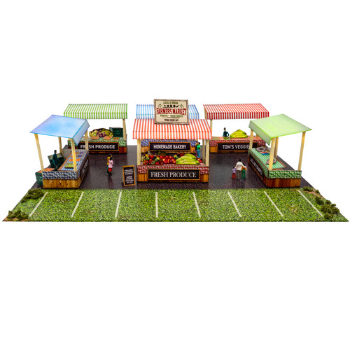 BK 6466 1:64 Scale "Farmers Market" Photo Real Scale Building Kit