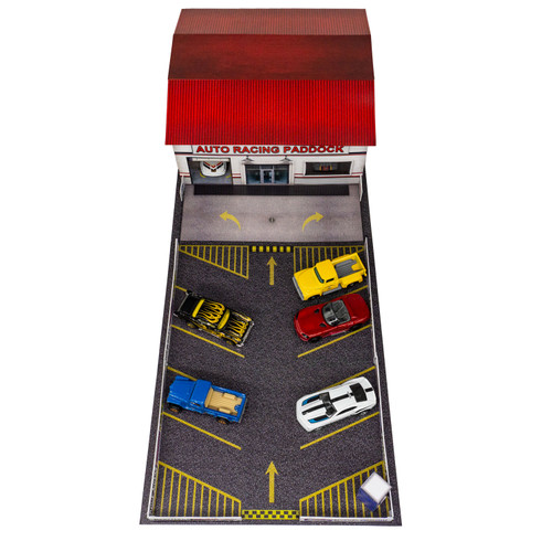 BK 6473 1:64 Scale Auto Racing Paddock