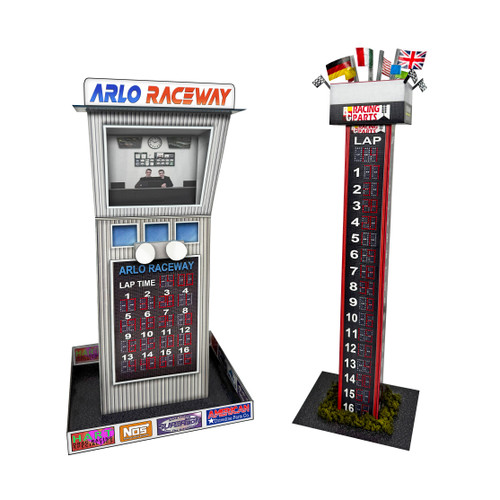 トールペイント (アッセンデルフト) スパイスラック BK 6478 1:64 Scale Arlo Raceway Tower Photo Real Scale Building