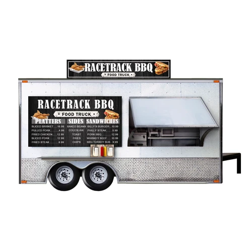 BK 3222 1:32 Scale Food Trucks Photo Real Scale Building Kit