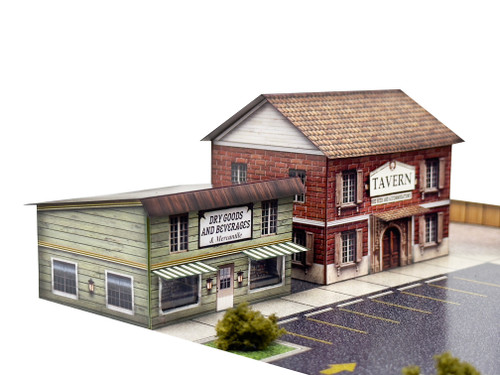 BK 2107 1:160 Scale Starter Small Town Photo Real Scale Building Kit