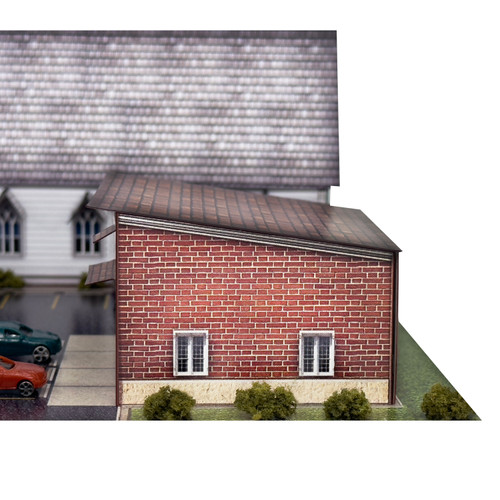 BK 2108 1:160 Scale Church and School Photo Real Scale Building Kit