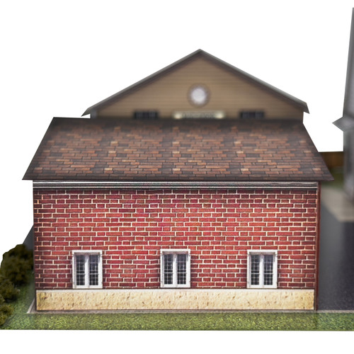 BK 2108 1:160 Scale Church and School Photo Real Scale Building Kit