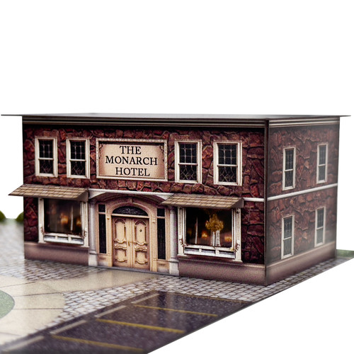 BK 2109 1:160 Scale Bank and Hotel Photo Real Scale Building Kit