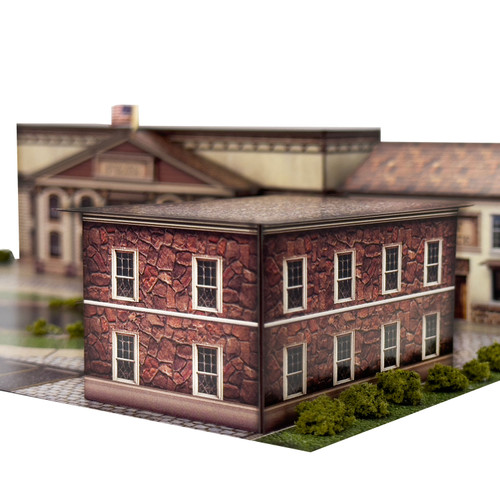 BK 2109 1:160 Scale Bank and Hotel Photo Real Scale Building Kit