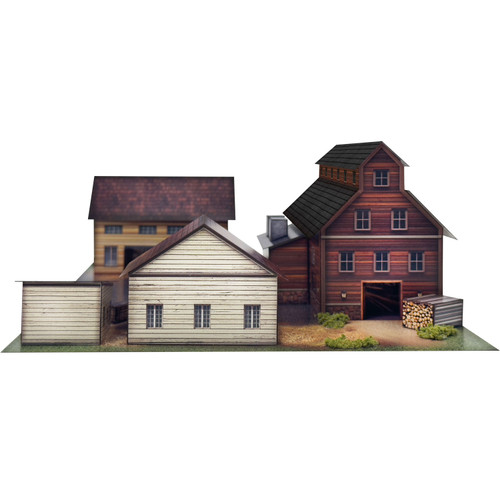 BK 2110 1:160 Scale Sawmill Photo Real Scale Building Kit