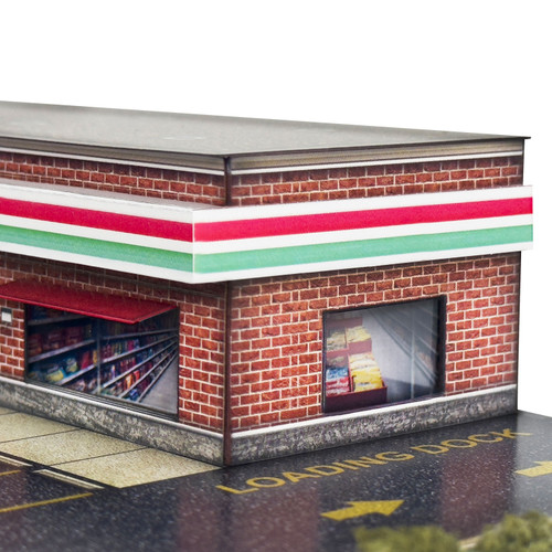 BK 2112 1:160 Scale Convenience Store and Coffee Shop Photo Real Scale Building Kit