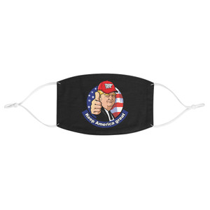 President Donald J Trump Keep America Great Black Fabric Face Mask President Donald J Trump Keep America Great Black Fabric Face Mask
