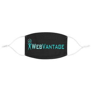 WebVantage Black Fabric Face Mask