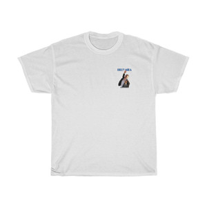 Billy Mira & The Hitmen Pocket Front Logo Back - Unisex Heavy Cotton Tee Billy Mira & The Hitmen Pocket Front Logo Back - Unisex Heavy Cotton Tee
