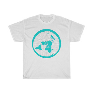 Flat Earth Map - The Earth Is Flat - Unisex Heavy Cotton Tee - Light Colors Flat Earth Map - The Earth Is Flat - Unisex Heavy Cotton Tee - Light Colors