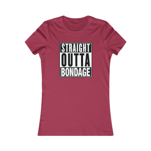 Straight Outta Bondage Compton Parody Adult Women's Favorite Tee