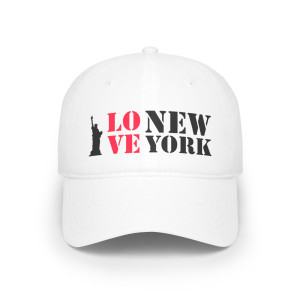 Statue of Liberty LOVE New York NY Low Profile Baseball Cap Statue of Liberty LOVE New York NY Low Profile Baseball Cap