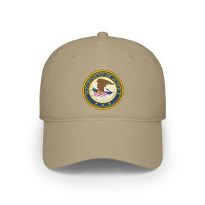 United States Department of Justice DOJ Low Profile Baseball Cap United States Department of Justice DOJ Low Profile Baseball Cap