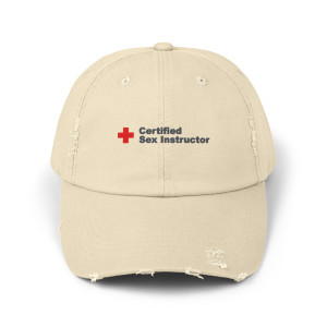 Certified Sex Instructor Unisex Distressed Cap Certified Sex Instructor Unisex Distressed Cap