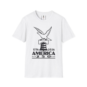 1776 2026 America 250 Eagle Liberty Bell Softstyle T-Shirt – Patriotic Tee
