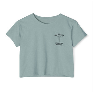 Emergency Medicine Bellevue Hospital Crop Top — Caduceus Nurse Doctor Gift Women's Festival Tee 