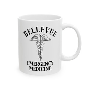 Bellevue Emergency Medicine Hospital White Coffee Mug – Caduceus Nurse Doctor Gift Cup 11oz 15oz