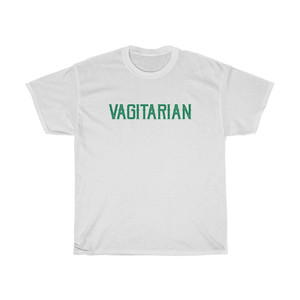 Vagitarian Vegetarian Parody Adult Unisex Heavy Cotton Tee Vagitarian Vegetarian Parody Adult Unisex Heavy Cotton Tee