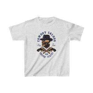 Cowboy Saloon Skull Stay True 1920 United States Kids Heavy Cotton™ Tee Cowboy Saloon Skull Stay True 1920 United States Kids Heavy Cotton™ Tee